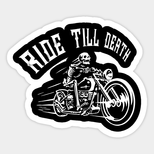 biker shirt Sticker by retroracing